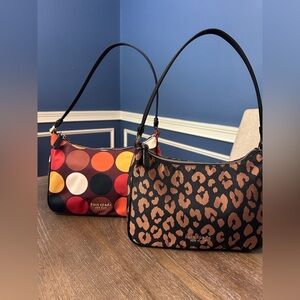 Kate Spade 2 pack Shoulder Bags, polka dot and animal print